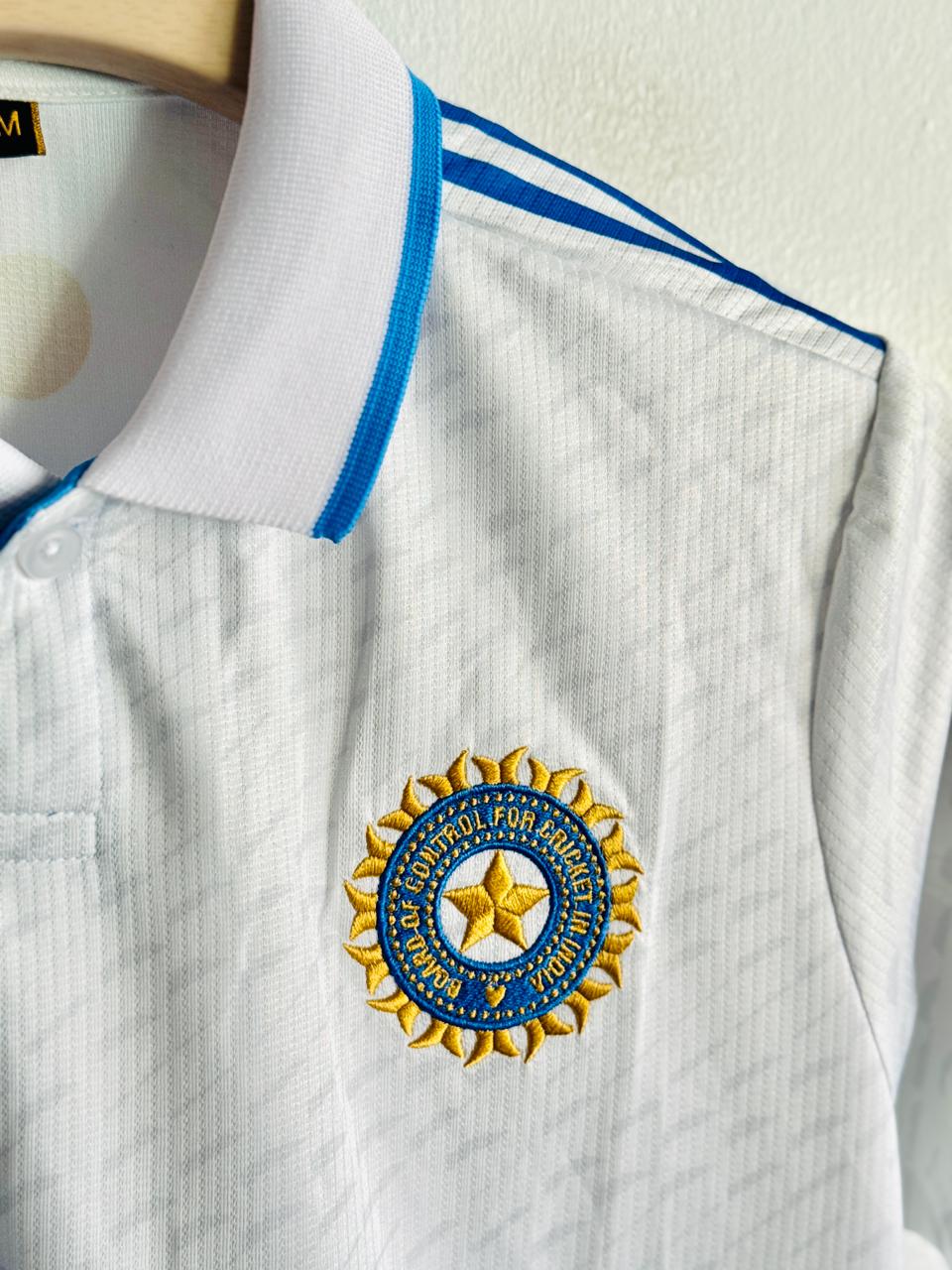 INDIA CRICKET TEST JERSEY POLO EMBROIDERY PREMIUM