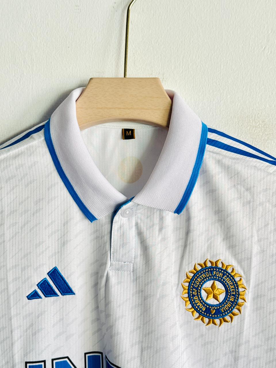 INDIA CRICKET TEST JERSEY POLO EMBROIDERY PREMIUM