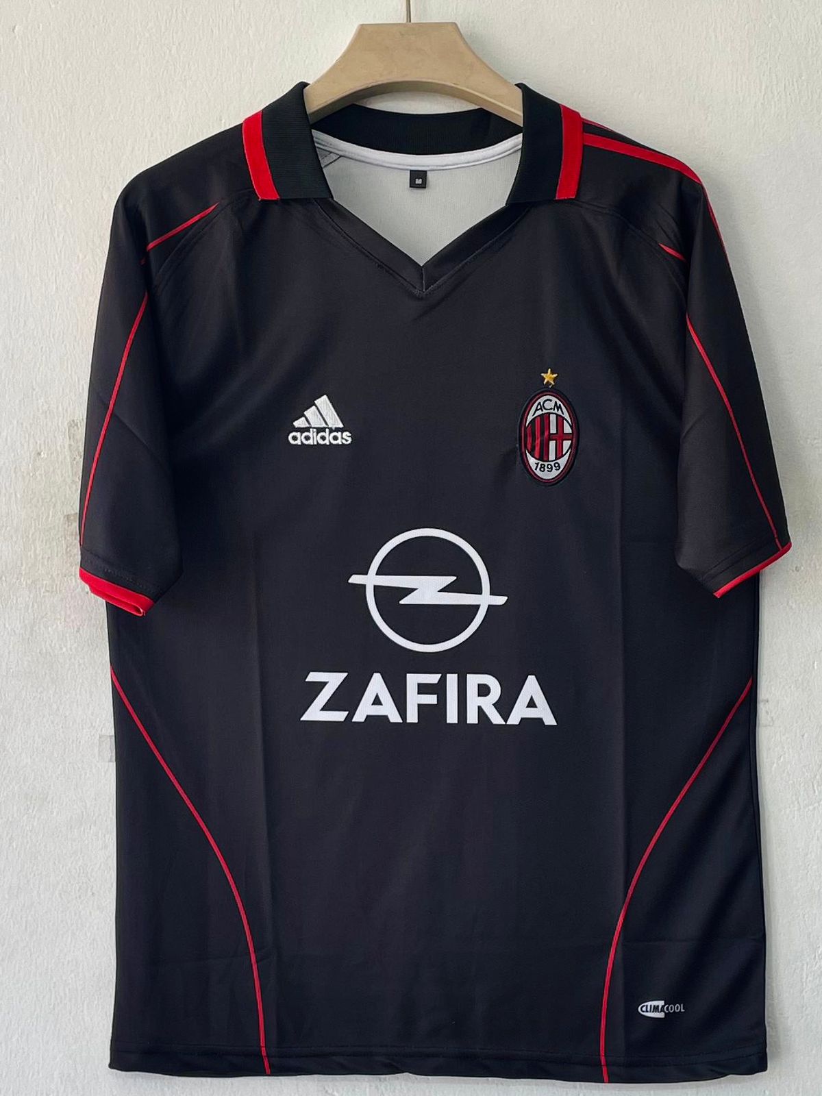 AC MILAN 2005 - 2006 COLLAR THIRD JERSEY EMBROIDERY PREMIUM  KAKA