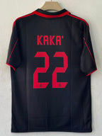 AC MILAN 2005 - 2006 COLLAR THIRD JERSEY EMBROIDERY PREMIUM  KAKA