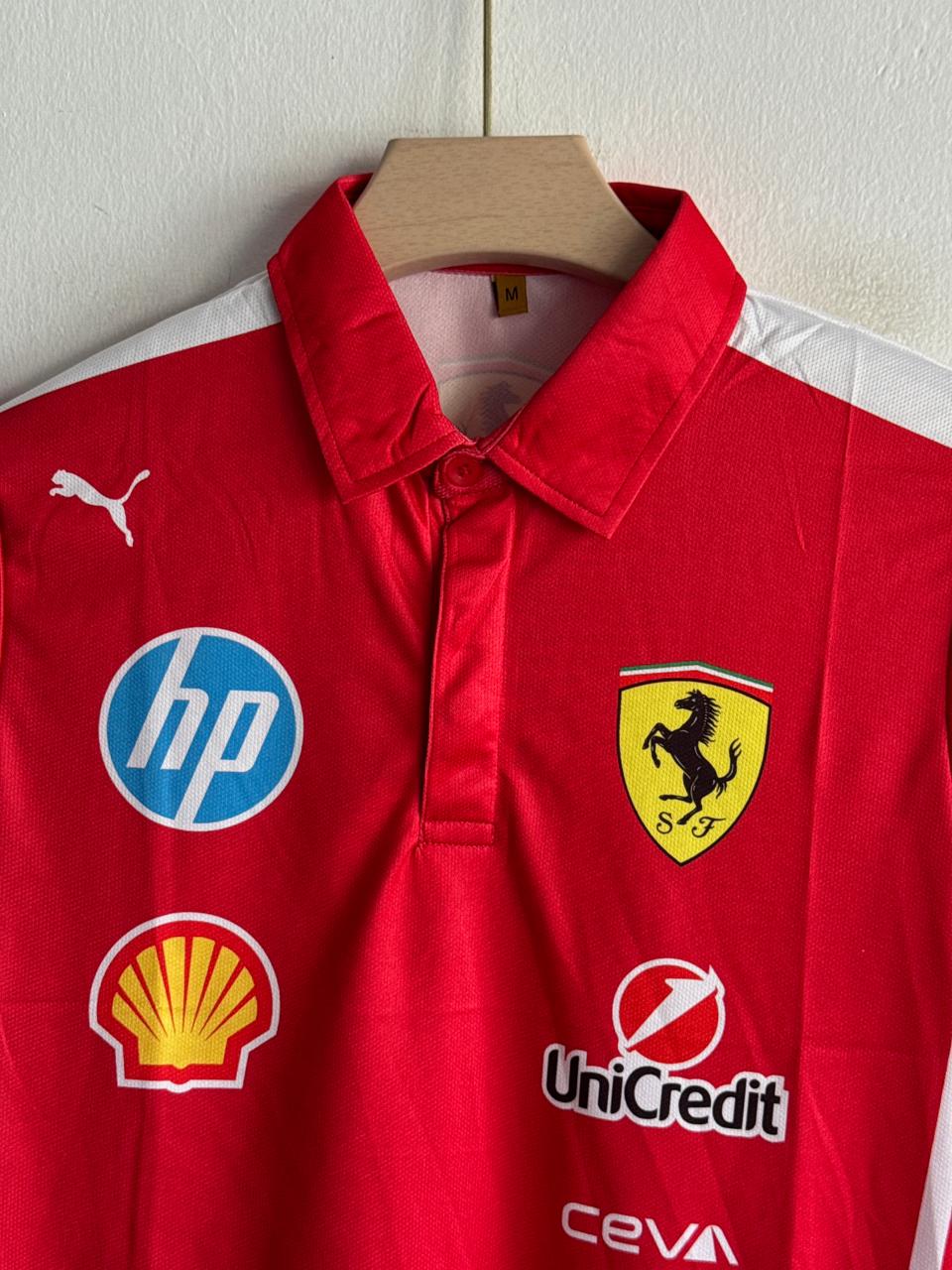F1 FERRARI SCUDERIA RED POLO PREMIUM