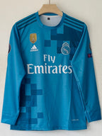REAL MADRID 2017 - 2018 FULL SLEEVE EMBROIDERY PREMIUM THIRD JERSEY RONALDO