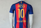 FC BARCELONA 2016 - 2017 HOME JERSEY EMBROIDERY MESSI