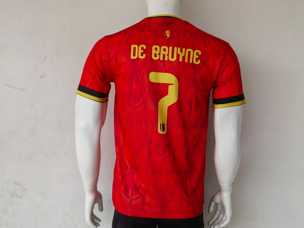 BELGIUM 2026 HOME JERSEY EMBROIDERY BRUYNE