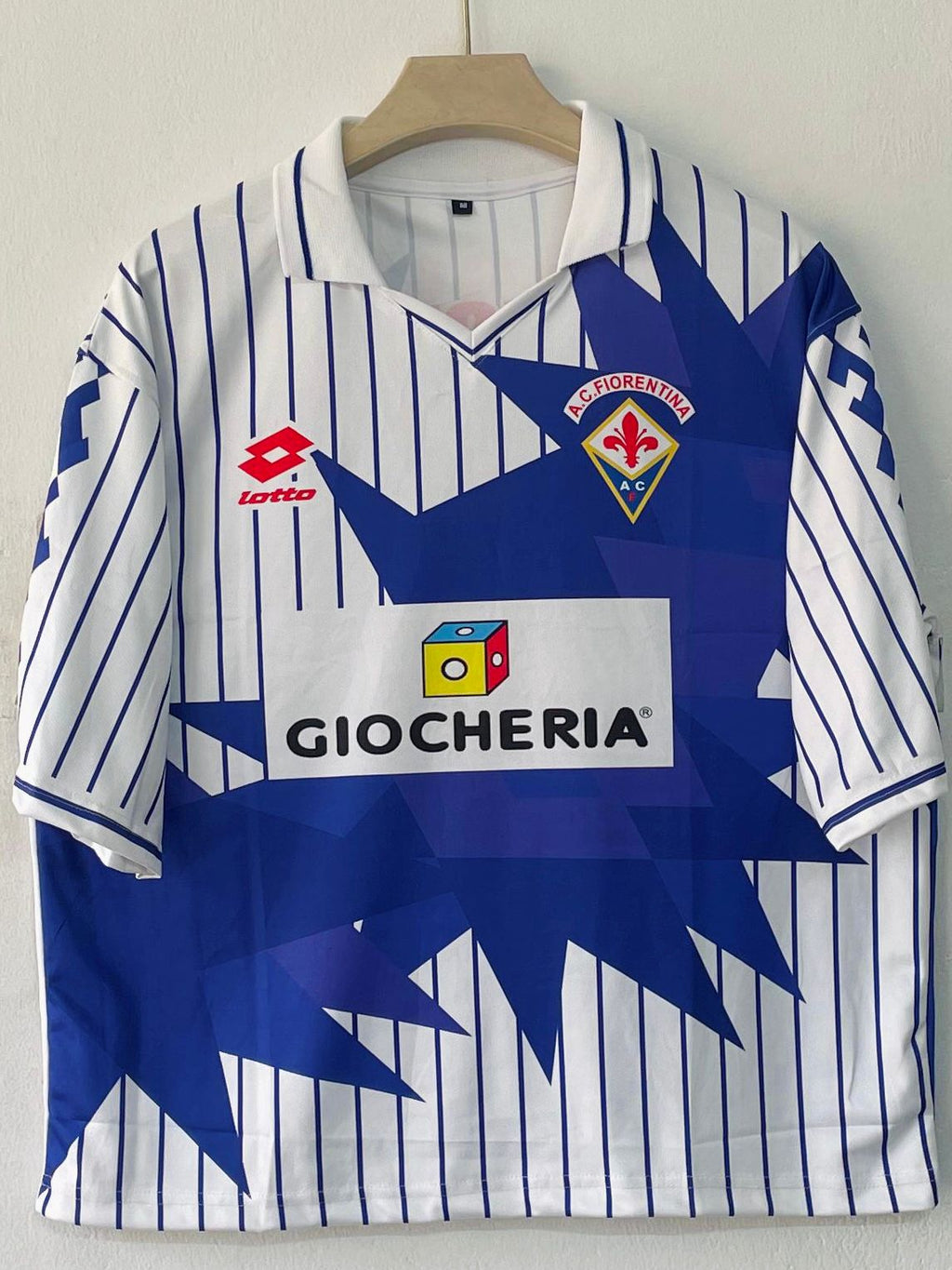FIORENTINA 1991 - 1992 AWAY JERSEY FIVE SLEEVE BATISTUTA
