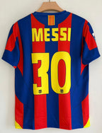 FC BARCELONA 2005 - 2006 HOME JERSEY EMBROIDERY MESSI