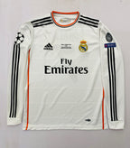 REAL MADRID 2013 - 2014 HOME JERSEY FULL SLEEVE EMBROIDERY RONALDO