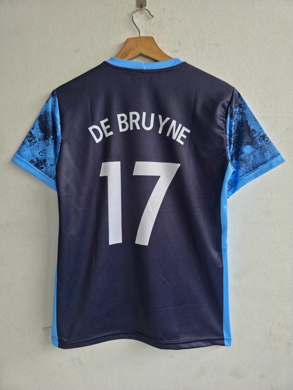 MANCHESTER CITY 2015 -2016 AWAY JERSEY EMBROIDERY DE BRUYNE