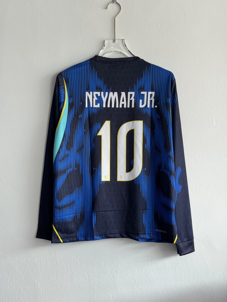 BRAZIL 2026 AWAY JERSEY FULL SLEEVE PREMIMUM EMBROIDERY NEYMAR