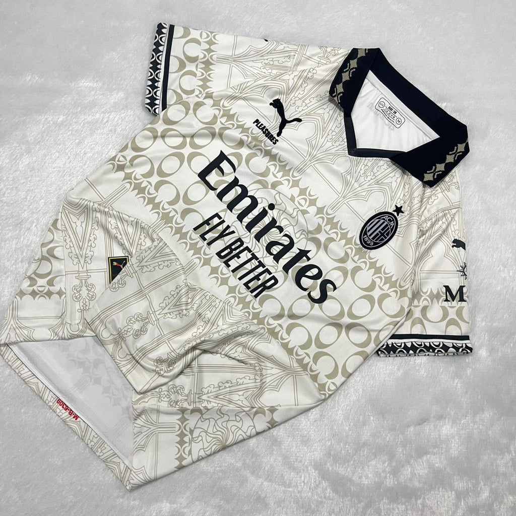 AC MILAN x PLEASURES FOURTH JERSEY COLLAR EMBROIDERY SIGNATURE PREMIUM KAKA