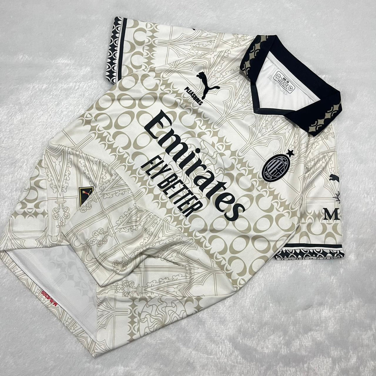 AC MILAN x PLEASURES FOURTH JERSEY COLLAR EMBROIDERY SIGNATURE PREMIUM KAKA