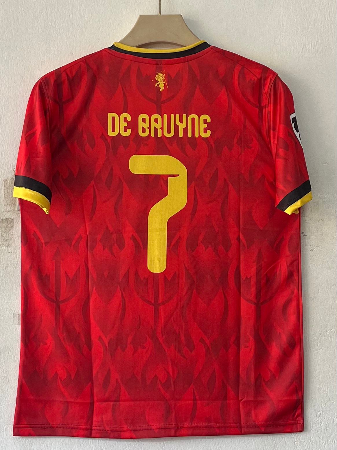 BELGIUM 2026 WORLD CUP HOME JERSEY EMBROIDERY DE BRUYNE