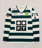 SPORTING 2001 - 2003 FULL SLEEVE HOME JERSEY EMBROIDERY RONALDO