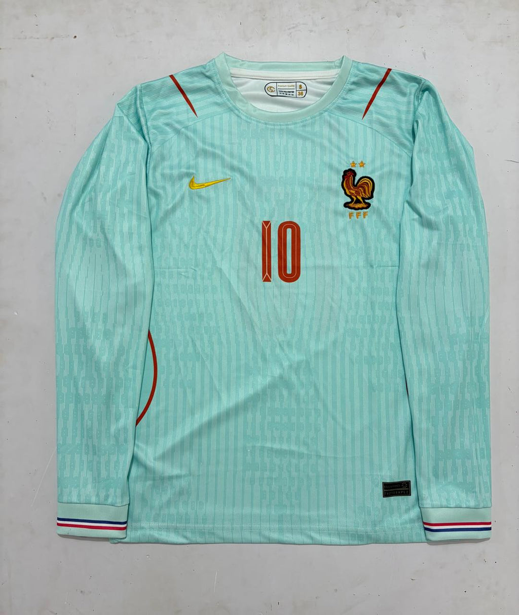 FRANCE 2026 WORLD CUP AWAY JERSEY FULL SLEEVE EMBROIDERY MBAPPE