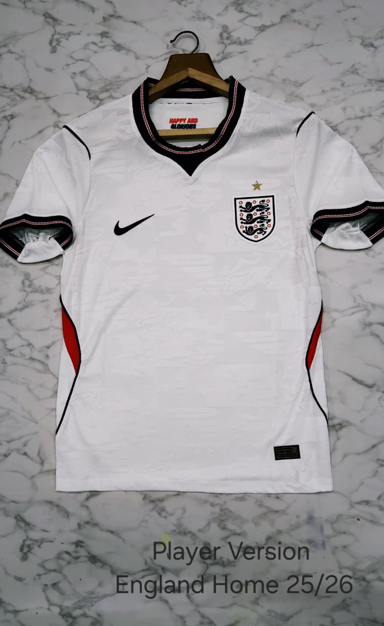 ENGLAND 2025 - 2026 WORLD CUP HOME JERSEY PLAYER VERSION