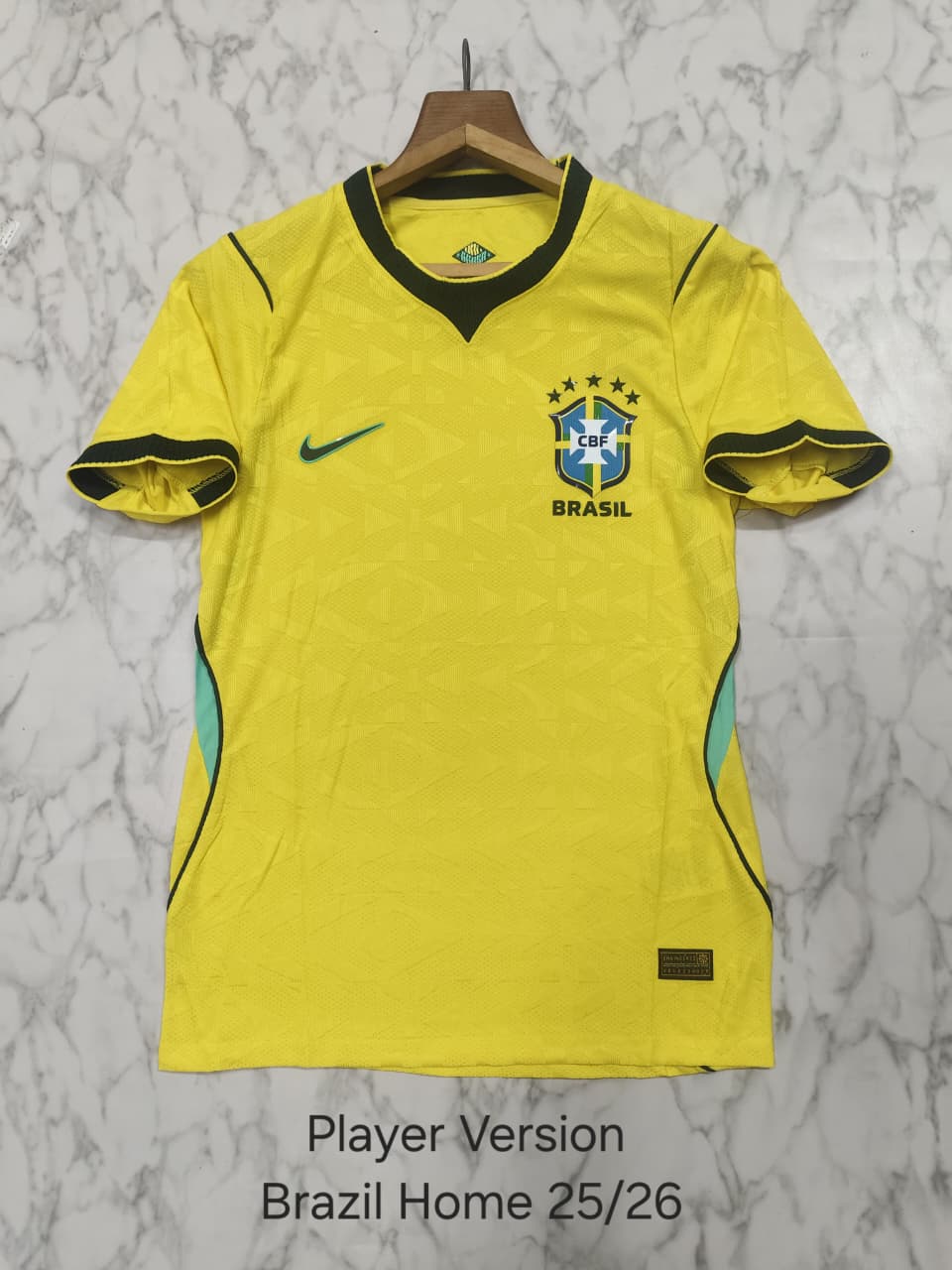 BRAZIL 2025 - 2026 WORLD CUP HOME JERSEY PLAYER VERSION