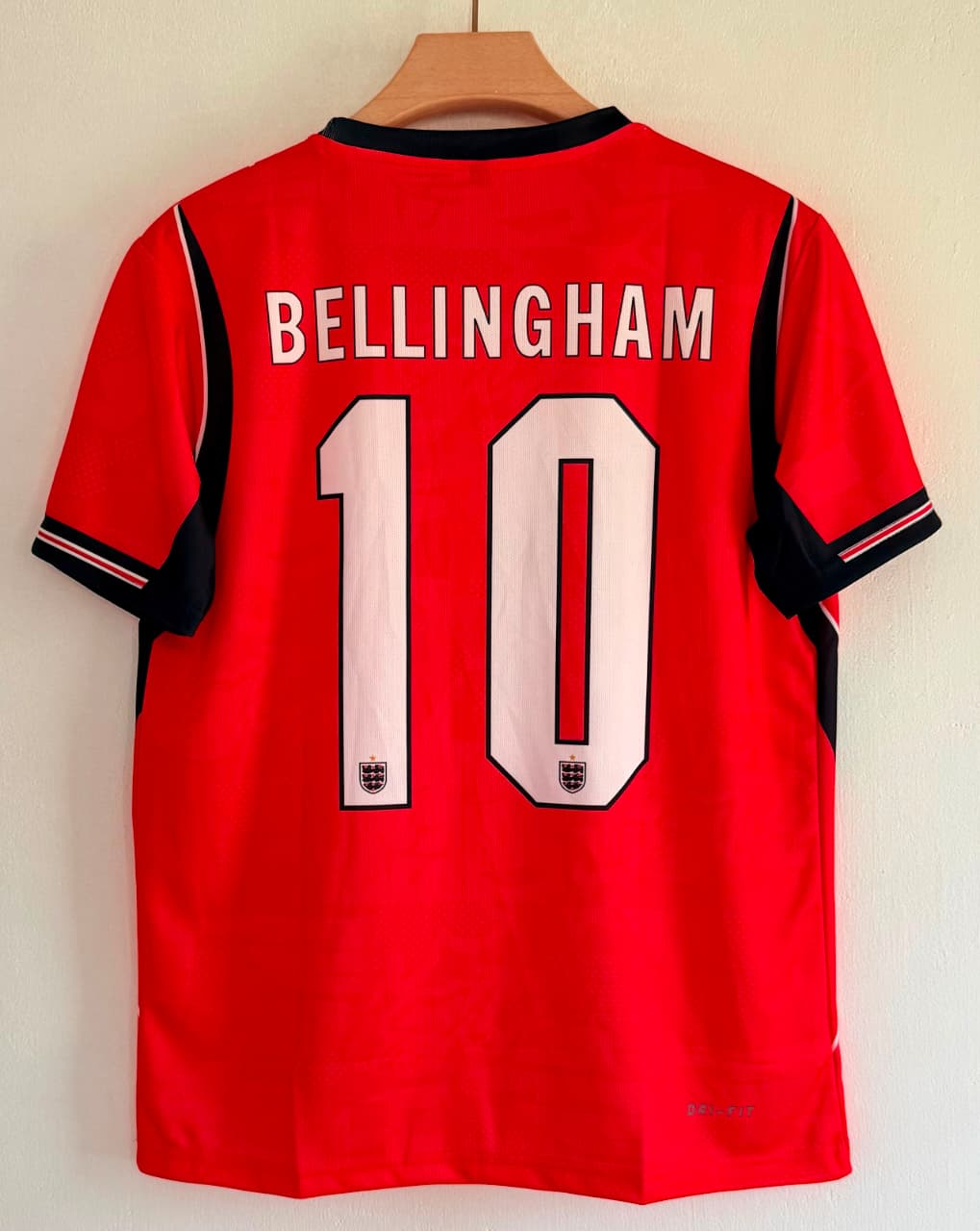 ENGLAND 2026 WORLD CUP HOME JERSEY EMBROIDERY BELLINGHAM