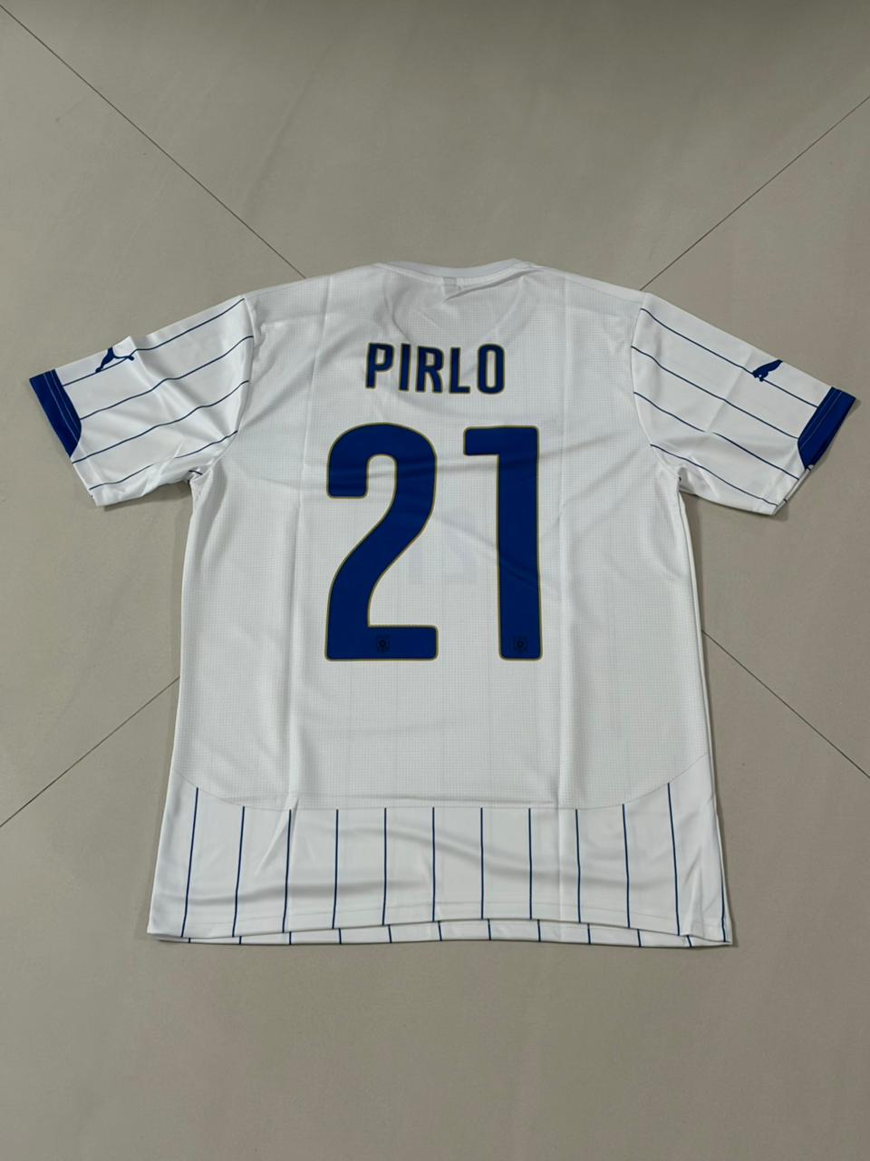 ITALY 2014 AWAY JERSEY SIGNATURE PREMIUM EMBROIDERY PIRLO