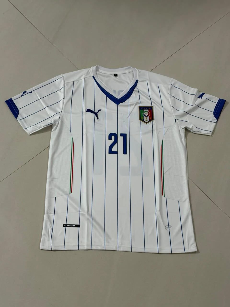 ITALY 2014 AWAY JERSEY SIGNATURE PREMIUM EMBROIDERY PIRLO