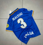 ITALY 1996 RETRO COLLAR HOME JERSEY PREMIUM EMBROIDERY MALDINI