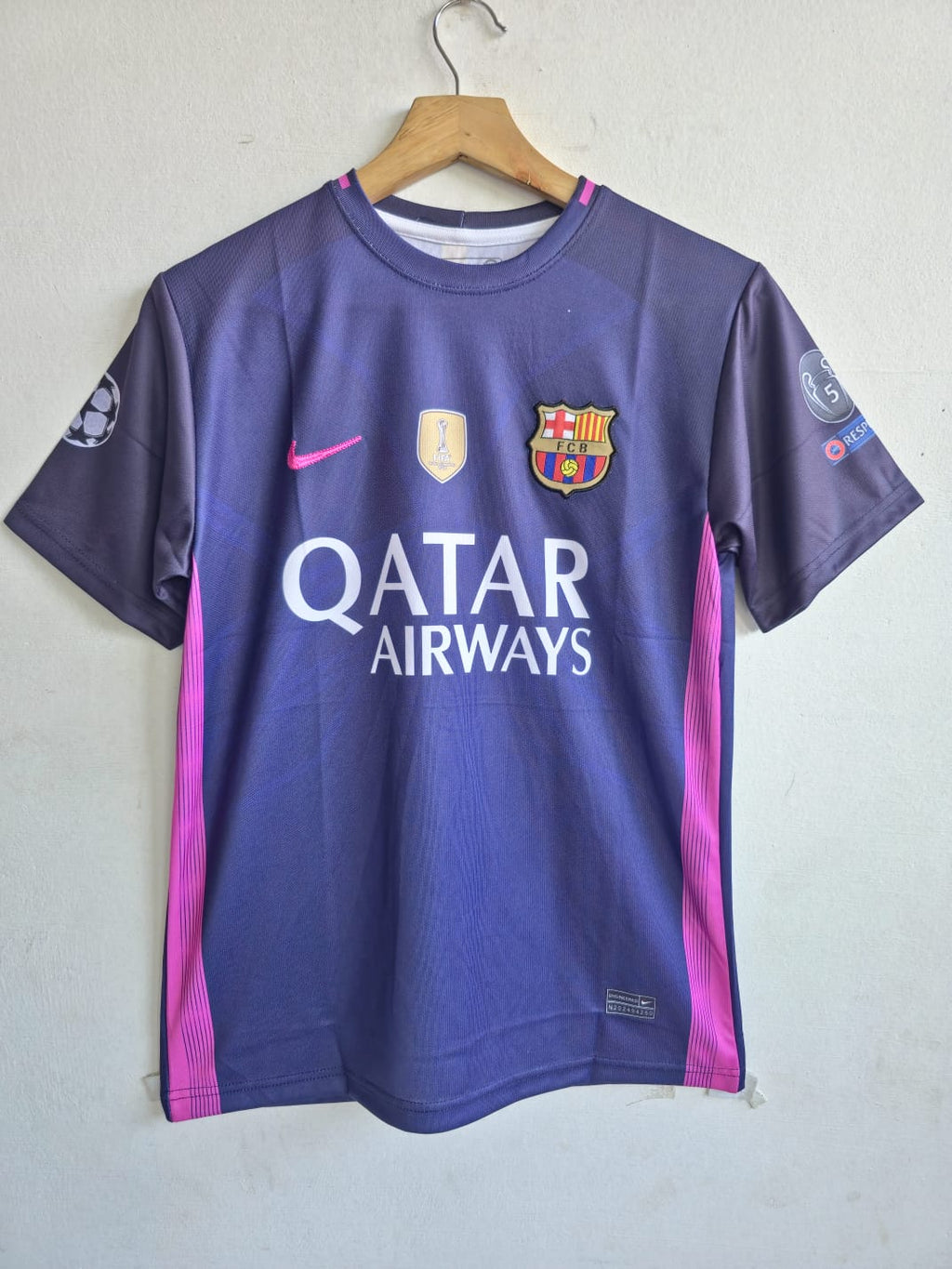 FC BARCELONA 2016 - 2017 AWAY JERSEY EMBROIDERY MESSI