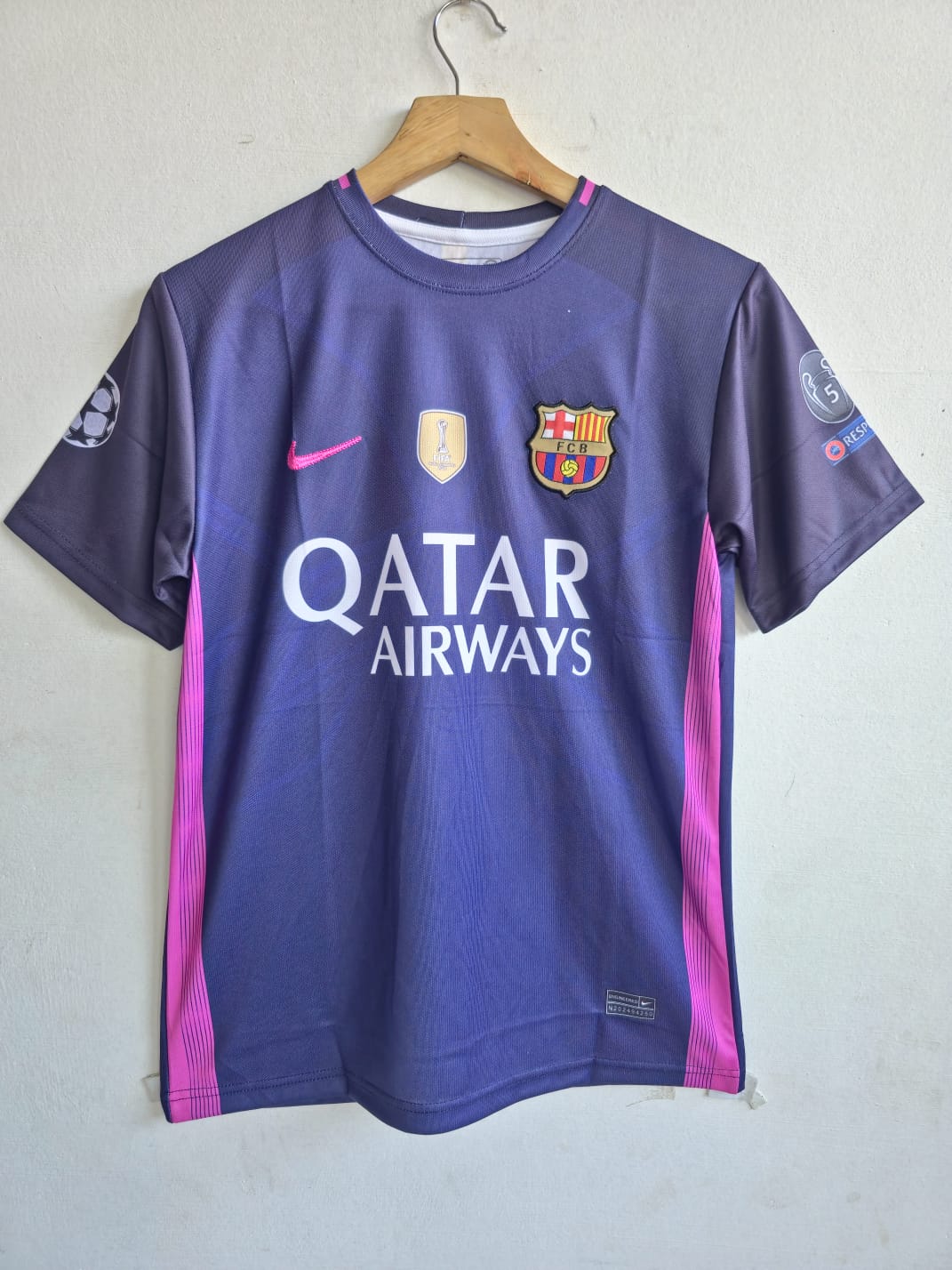 FC BARCELONA 2016 - 2017 AWAY JERSEY EMBROIDERY MESSI