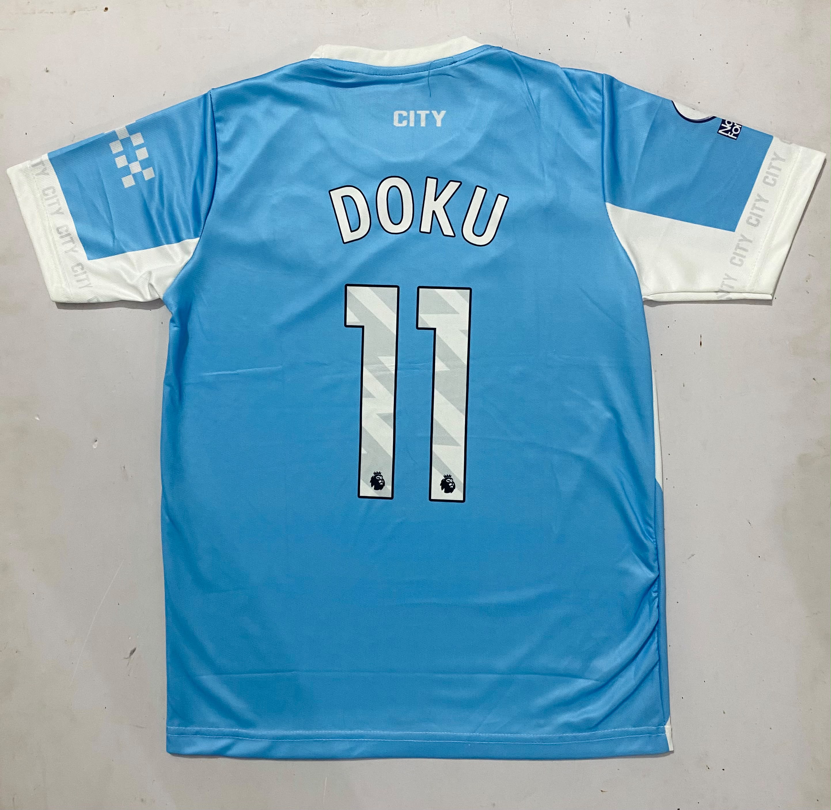 MANCHESTER CITY 2026 - 2027 HOME JERSEY AWAY EMBROIDERY DOKU