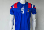 FRANCE 1992 - 1994 HOME JERSEY EMBRODIERY FEATURING NO:5