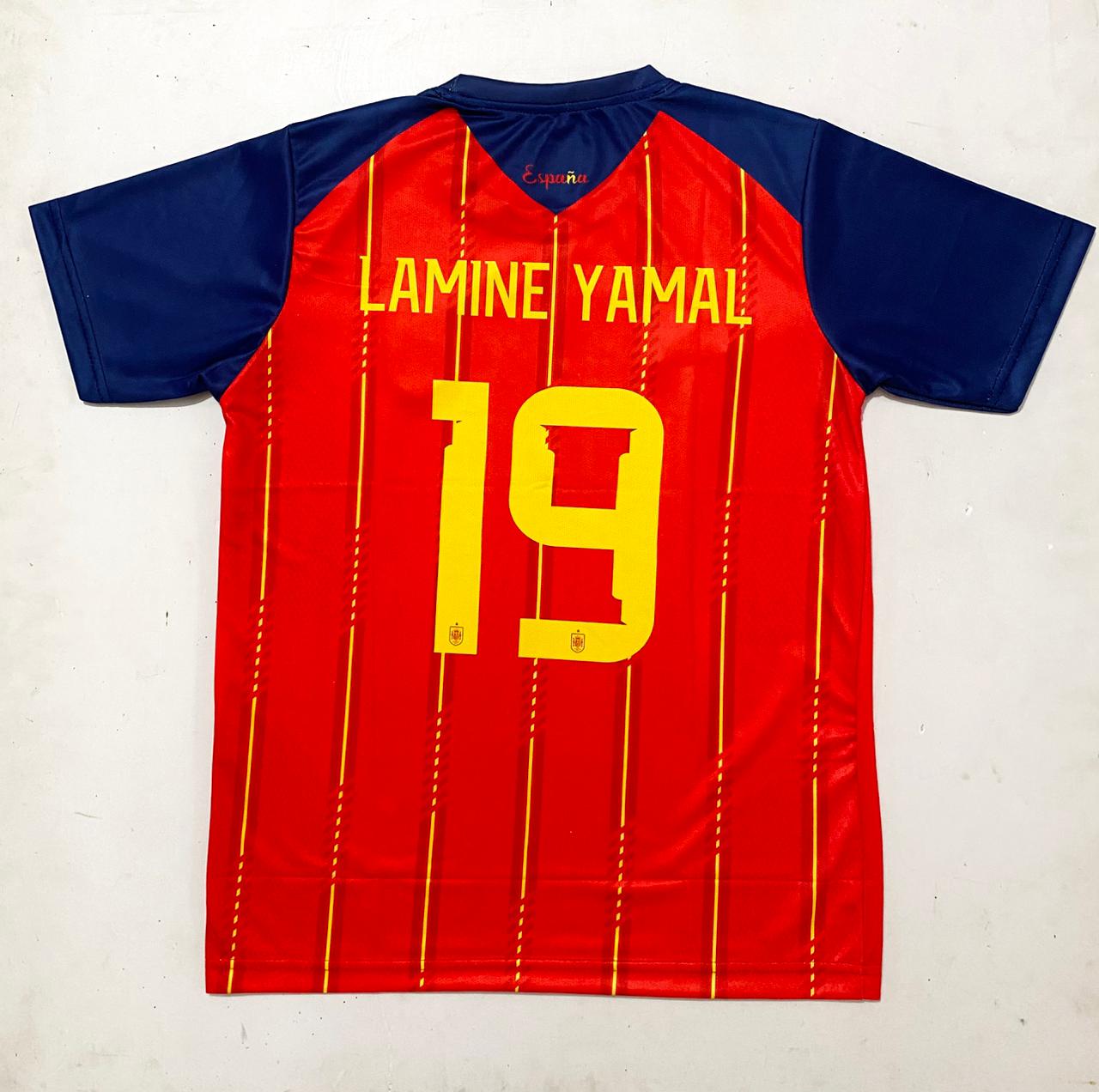 SPAIN 2026 HOME JERSEY EMBROIDERY LAMINE YAMAL