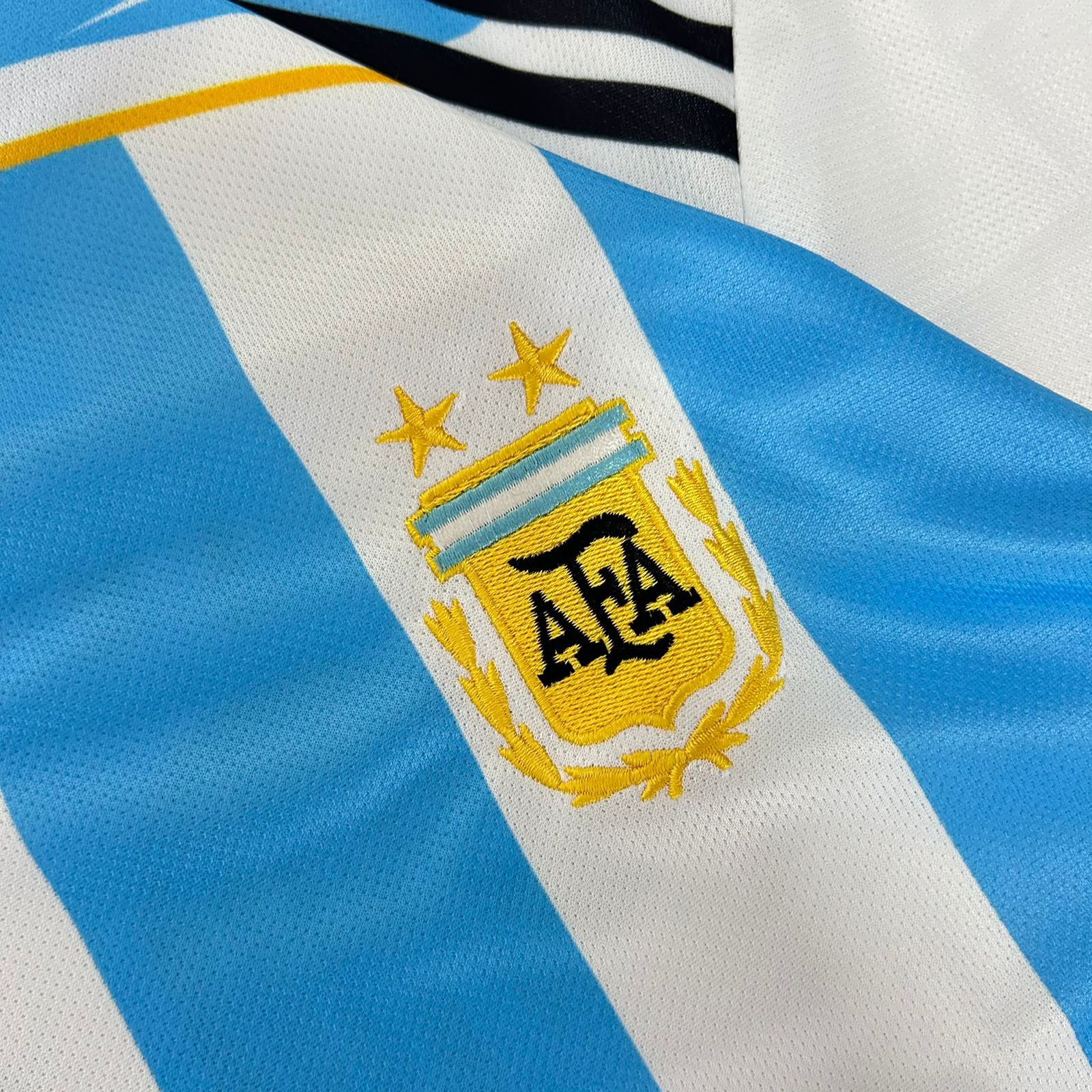 ARGENTINA 2006 FULL SLEEVE RETRO HOME JERSEY PREMIUM EMBROIDERY MESSI