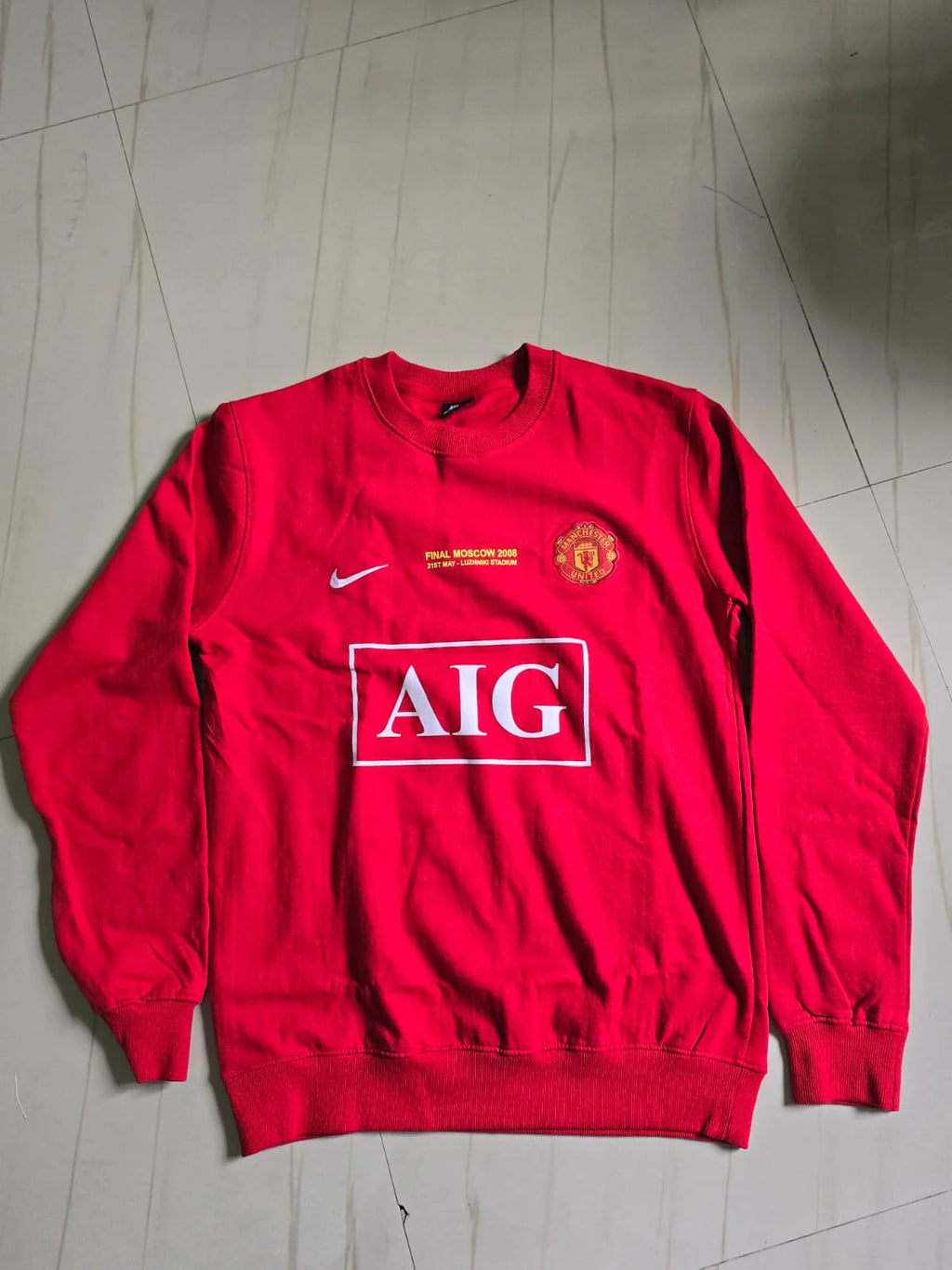 MANCHESTER UNITED HOODIE EMBROIDERY PREMIUM T SHIRT