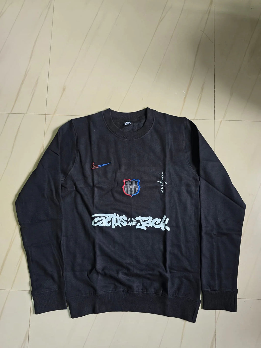FC BARCELONA TRAVIS SCOTT EMBROIDERY PREMIUM HOODIE