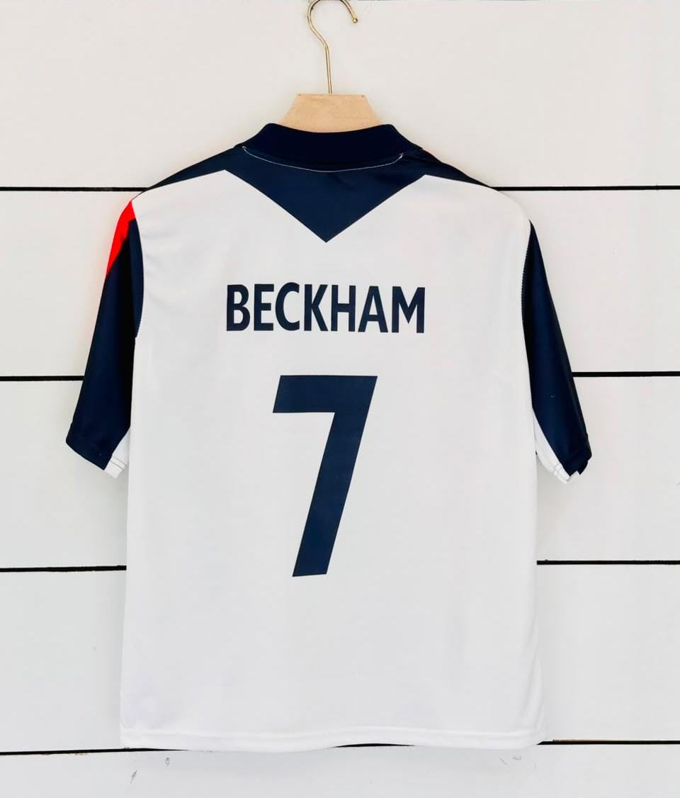 ENGLAND RETRO POLLO FIVE SLEEVE JERSEY BECKHAM