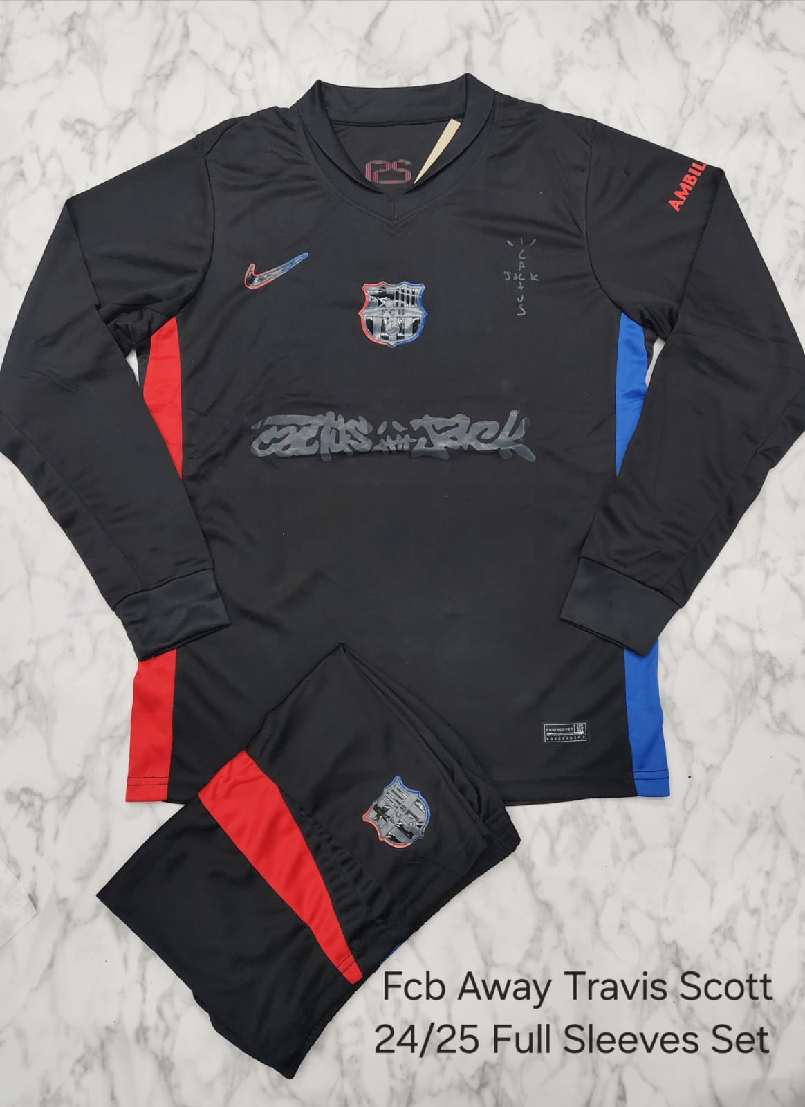 FC BARCELONA X TRAVIS SCOTT 2024 - 2025 FULL SLEEVE SET