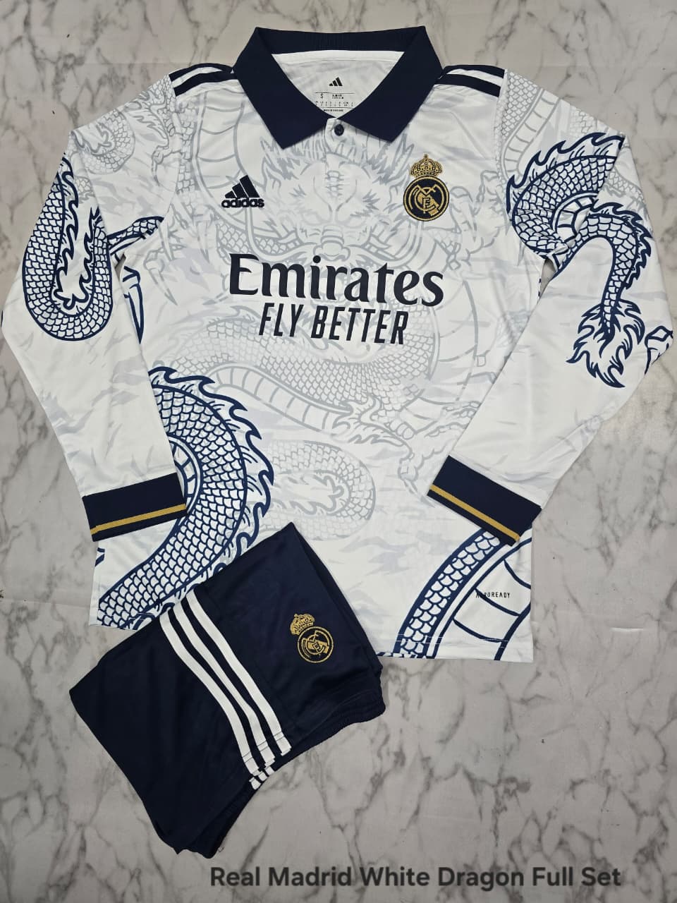 REAL MADRID WHITE DRAGON SPECIAL EDITION FULL SLEEVE SET