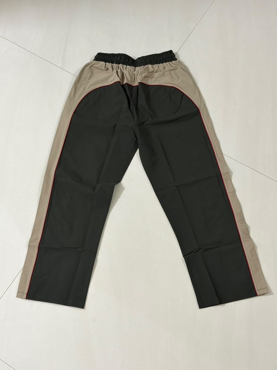 URBAN EDGE PREMIUM TRACK PANTS -  GREEN & BEIGE