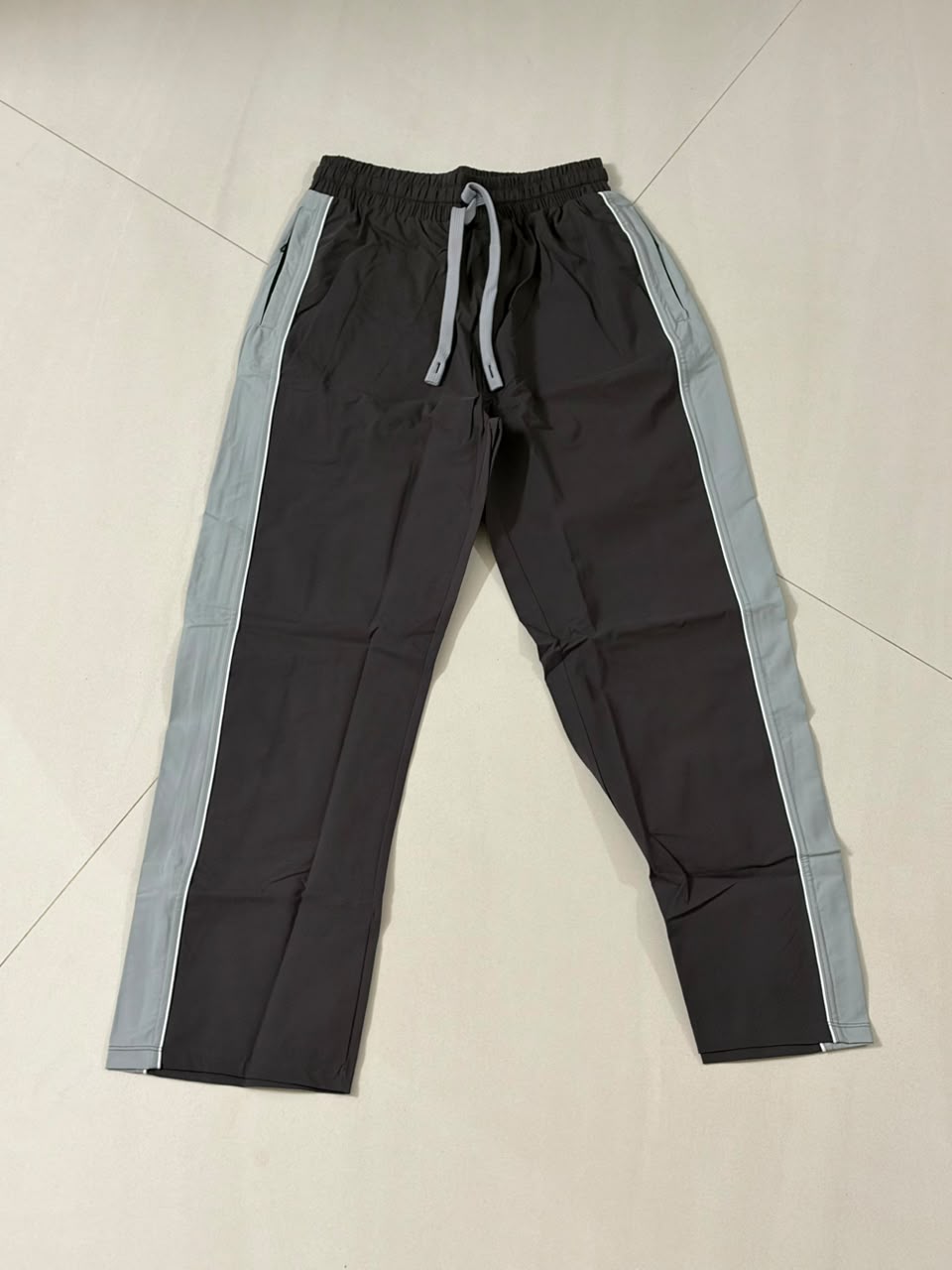 URBAN EDGE PREMIUM TRACK PANTS - GREY & BEIGE