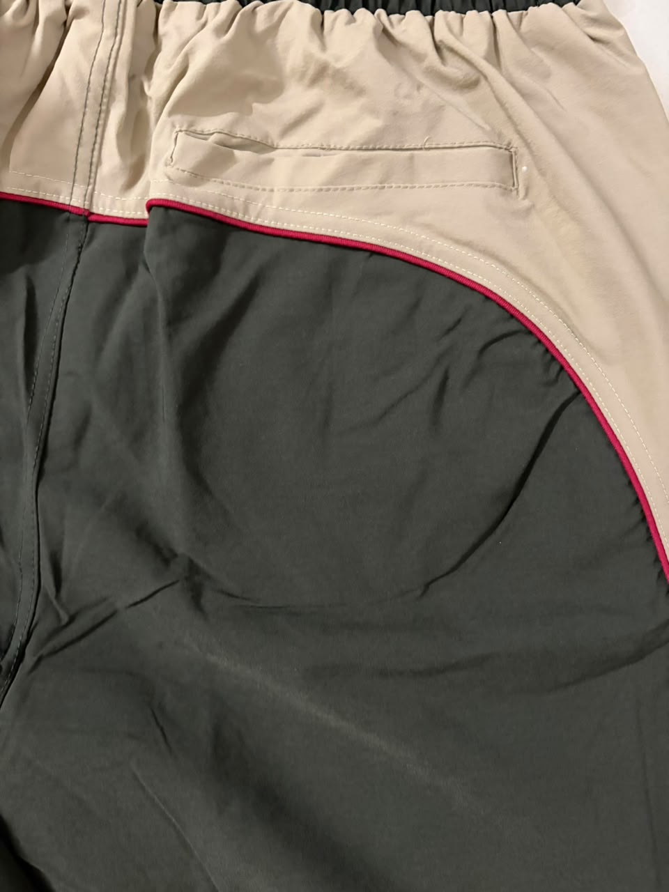 URBAN EDGE PREMIUM TRACK PANTS -  GREEN & BEIGE
