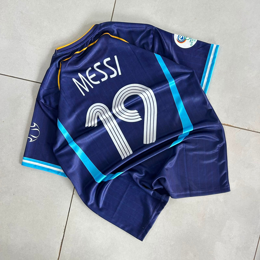ARGENTINA 2006 WORLD CUP PREMIUM RETRO AWAY JERSEY MESSI