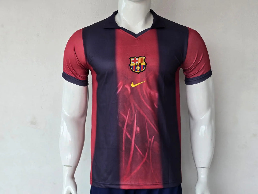 FC BARCELONA X TRAVIS SCOTT EDITION COLLAR EMBROIDERY