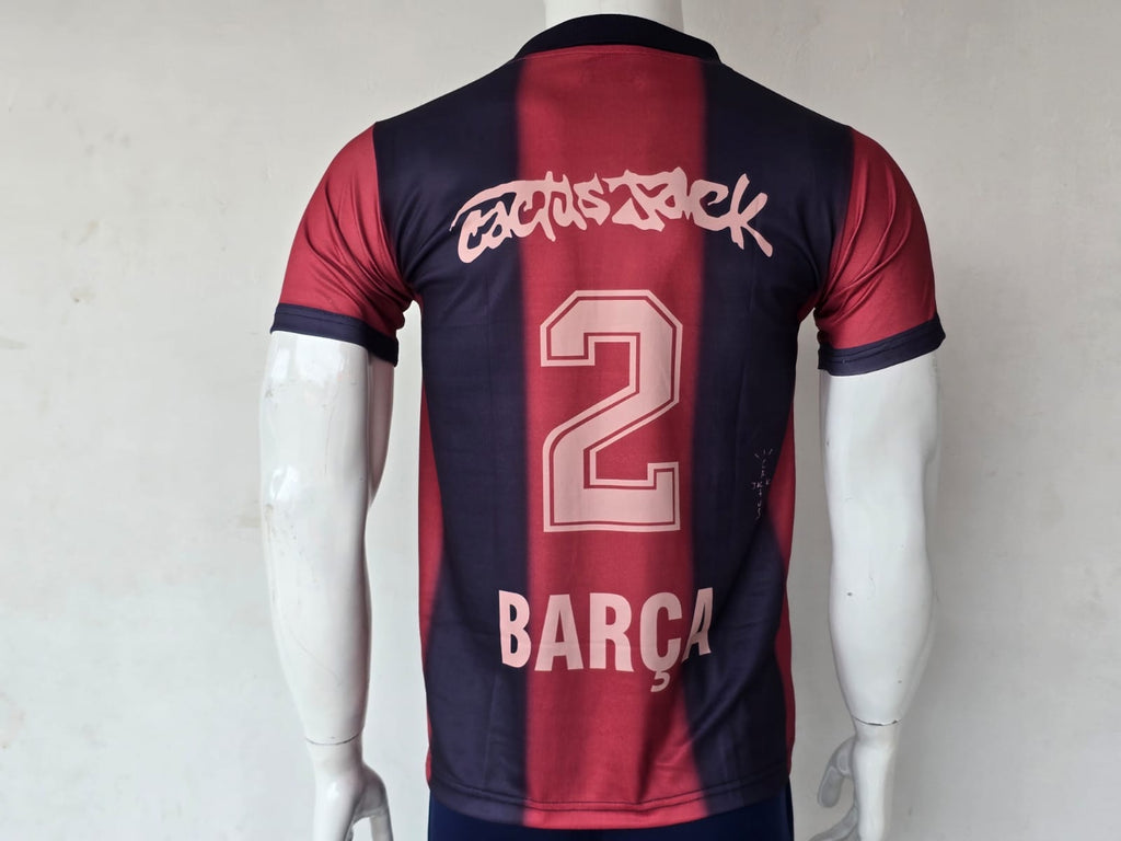 FC BARCELONA X TRAVIS SCOTT EDITION COLLAR EMBROIDERY
