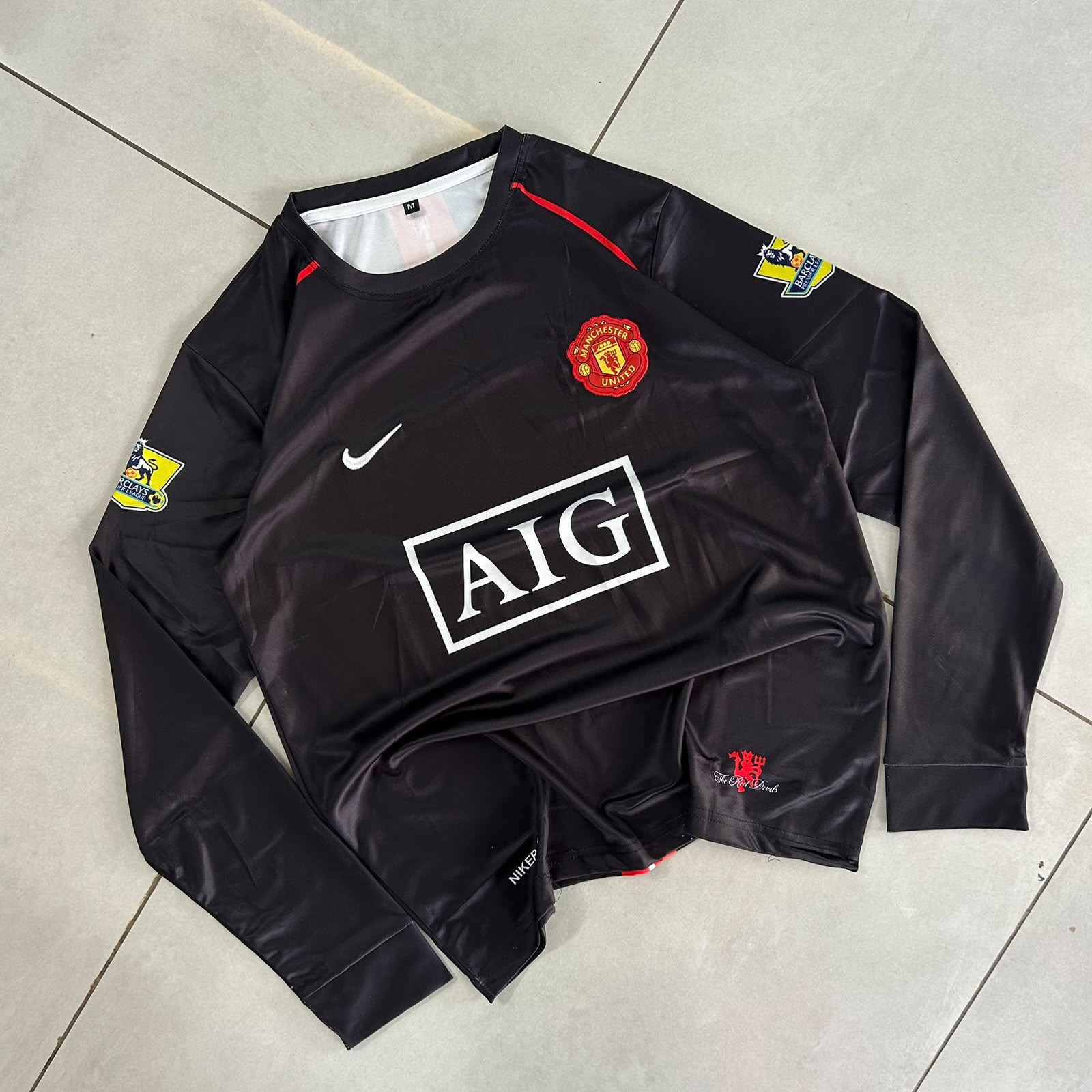 MANCHESTER 2007 - 2008 AWAY JERSEY PREMIUM FULL SLEEVE EMROIDERY RONALDO