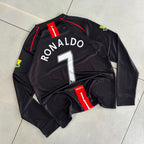 MANCHESTER 2007 - 2008 AWAY JERSEY PREMIUM FULL SLEEVE EMROIDERY RONALDO