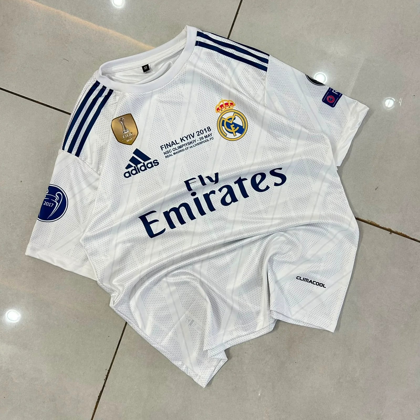 REAL MADRID 2018 FINAL HOME JERSEY PREMIUM  RONALDO