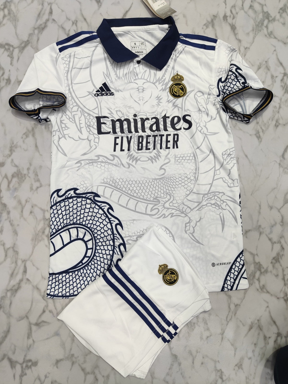 REAL MADRID WHITE DRAGON SPECIAL EDITION JERSEY IMPORTED