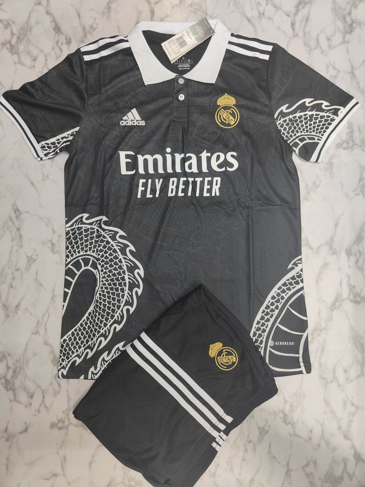 REAL MADRID BLACK DRAGON SPECIAL EDITION JERSEY IMPORTED