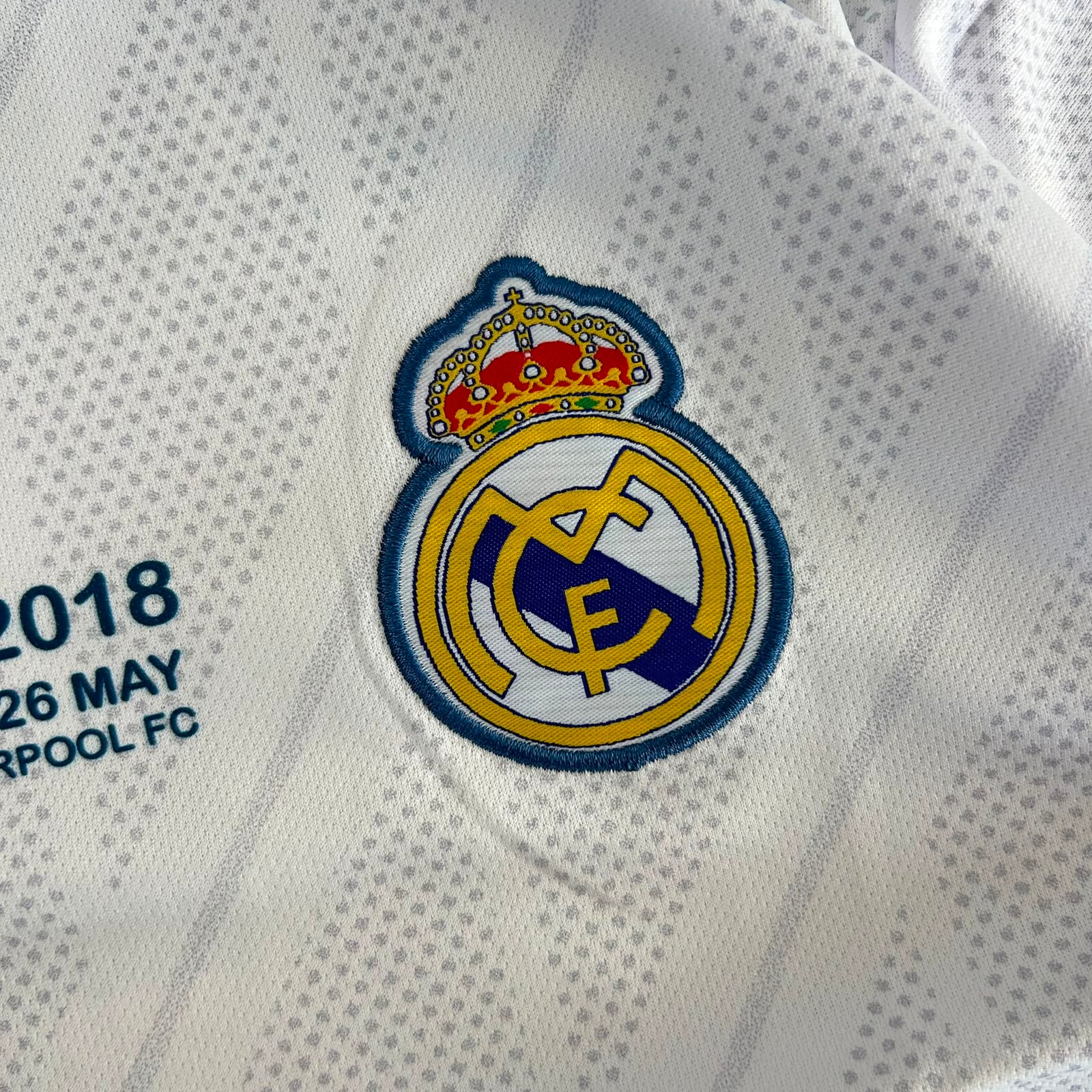 REAL MADRID 2018 FINAL HOME JERSEY PREMIUM EMBROIDERY RONALDO