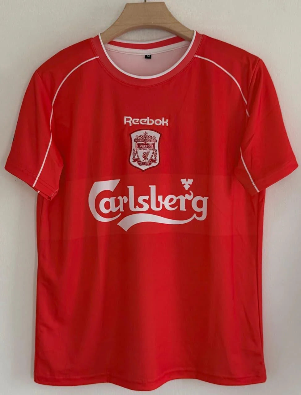 LIVERPOOL 2000 - 2002 RETRO HOME JERSEY EMBROIDERY OWEN