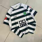 SPORTING 2001 - 2003 RETRO HOME JERSEY PREMIUM EMBROIDERY RONALDO