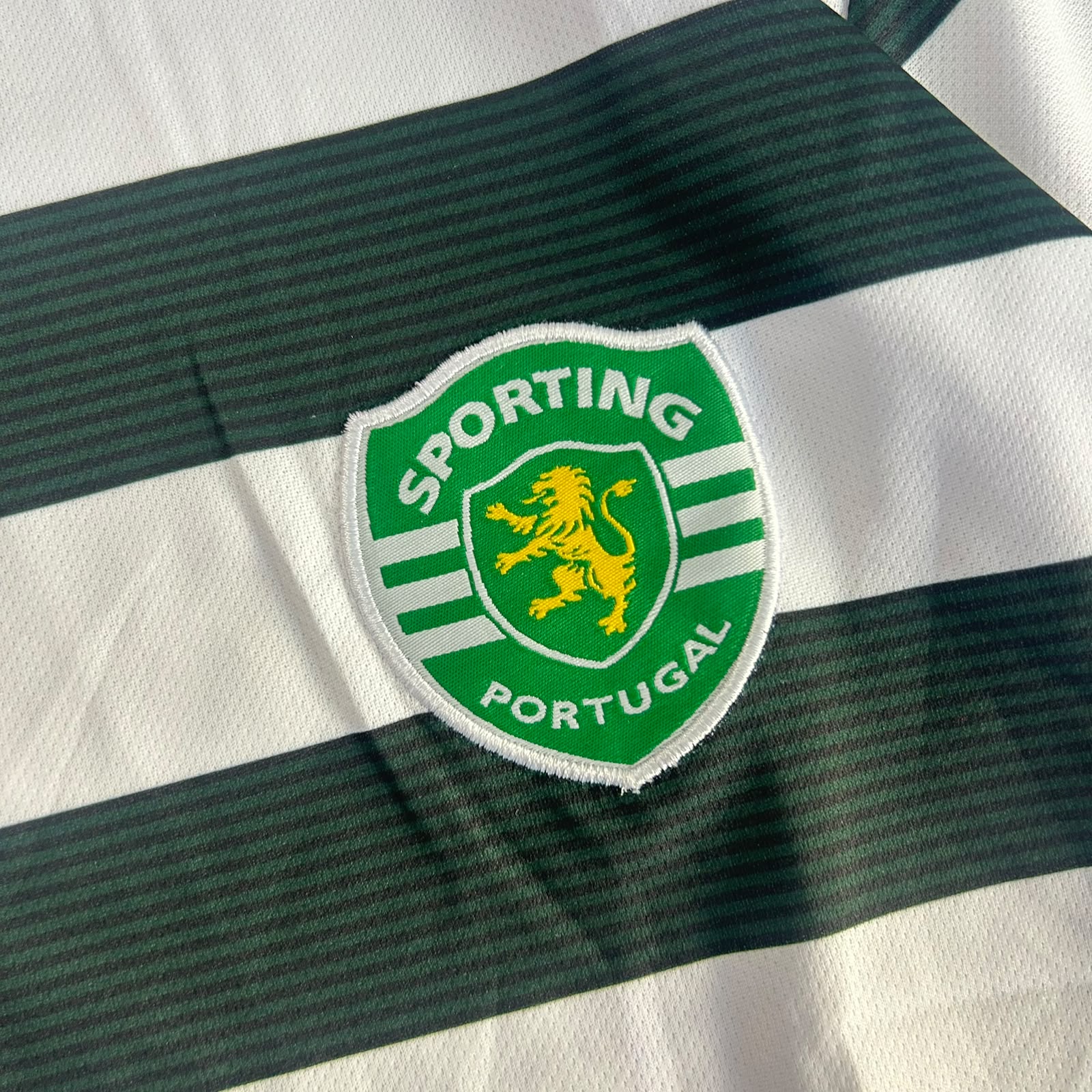 SPORTING 2001 - 2003 RETRO HOME JERSEY PREMIUM EMBROIDERY RONALDO